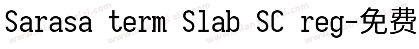 Sarasa term Slab SC reg字体转换